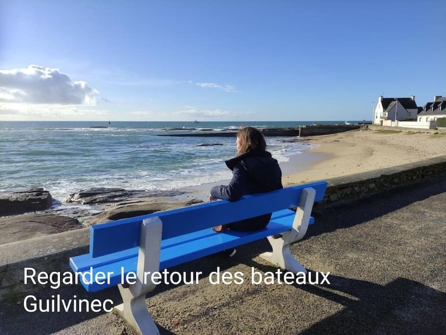 Appart-Duplex Vue Mer Panoramique Balcon & Piscine Proche Commerce Penmarcʼh Exterior foto